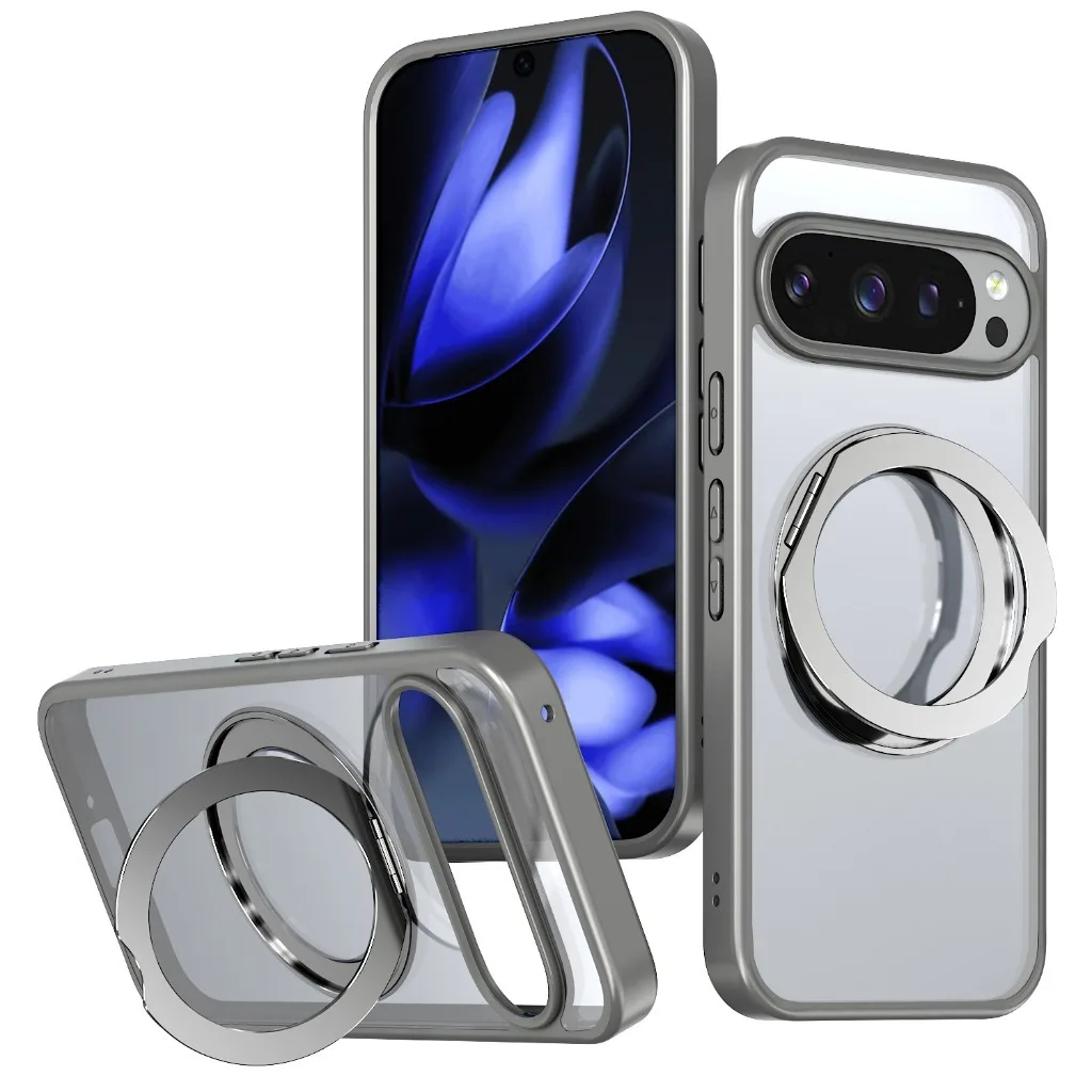 360° Rotating Magnetic Phone Case with Kickstand and Shockproof Cover