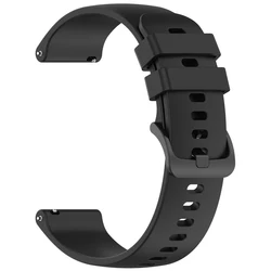 Silicone Sport Strap 22mm - Versatile Watch Band Replacement Bracelet for 1pcs 22mm (Black1)