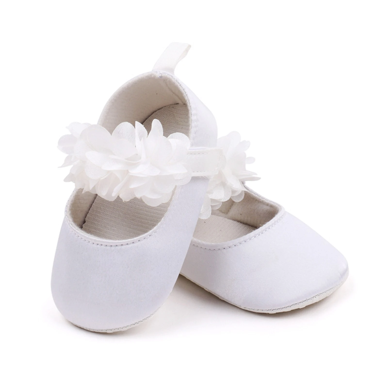 Baby Girls Princess Shoes, Flower Non-slip Bottom First Walker Shoes Toddler Shoes 0-18M 5
