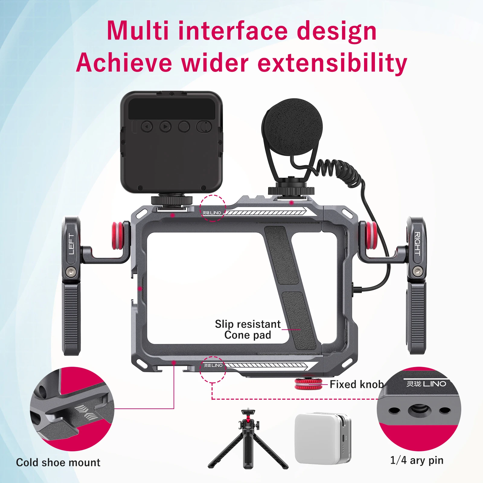 Ulanzi Lino Universal Smartphone Cage with Side Handle Rig 4