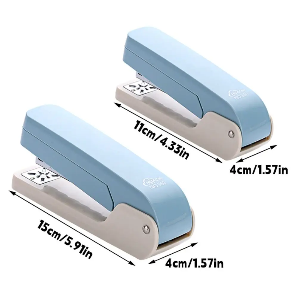 Creative Metal Stapler Use 24/6 26/6 Staples Effortless Long Stapler 360 Degree Rotary Heavy Duty Stapler School Office