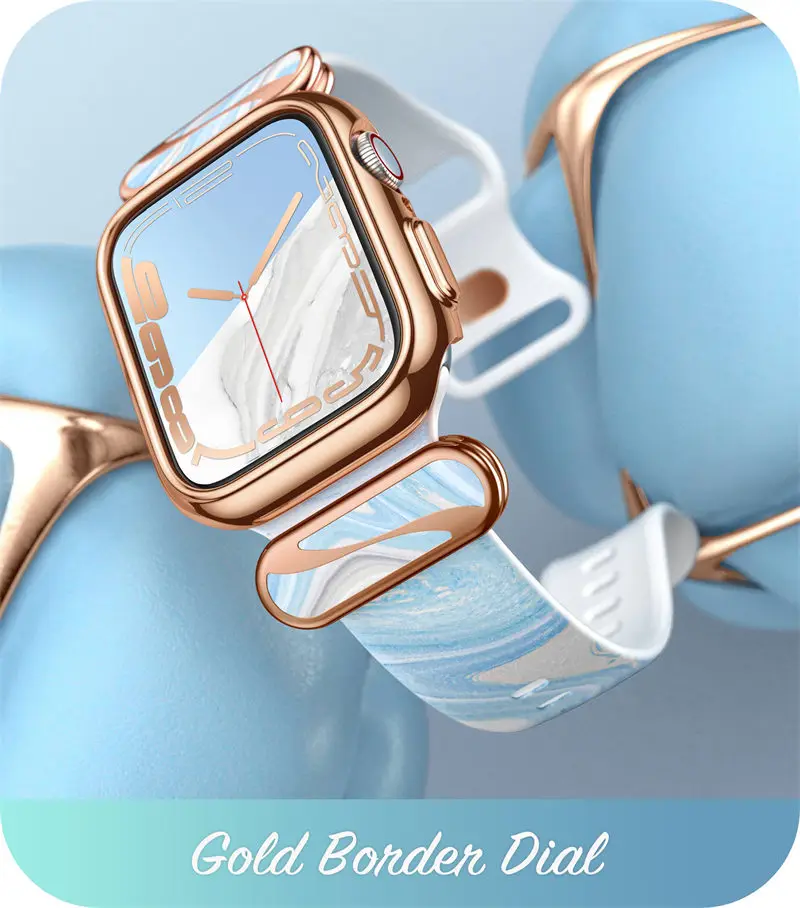 Case For Apple Watch 7/6/5/4/SE3/SE2/SE (40/41mm) I-BLASON Cosmo Luxe Series Stylish Protective Case with Adjustable Soft Strap