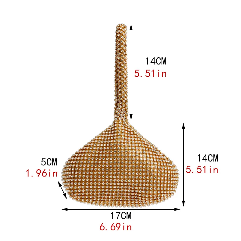 Women's Diamond Handheld Dinner Messenger Female Tote Bag Party Banquet Handbags For Women Bolsas Wedding Clutche Purses Y2k