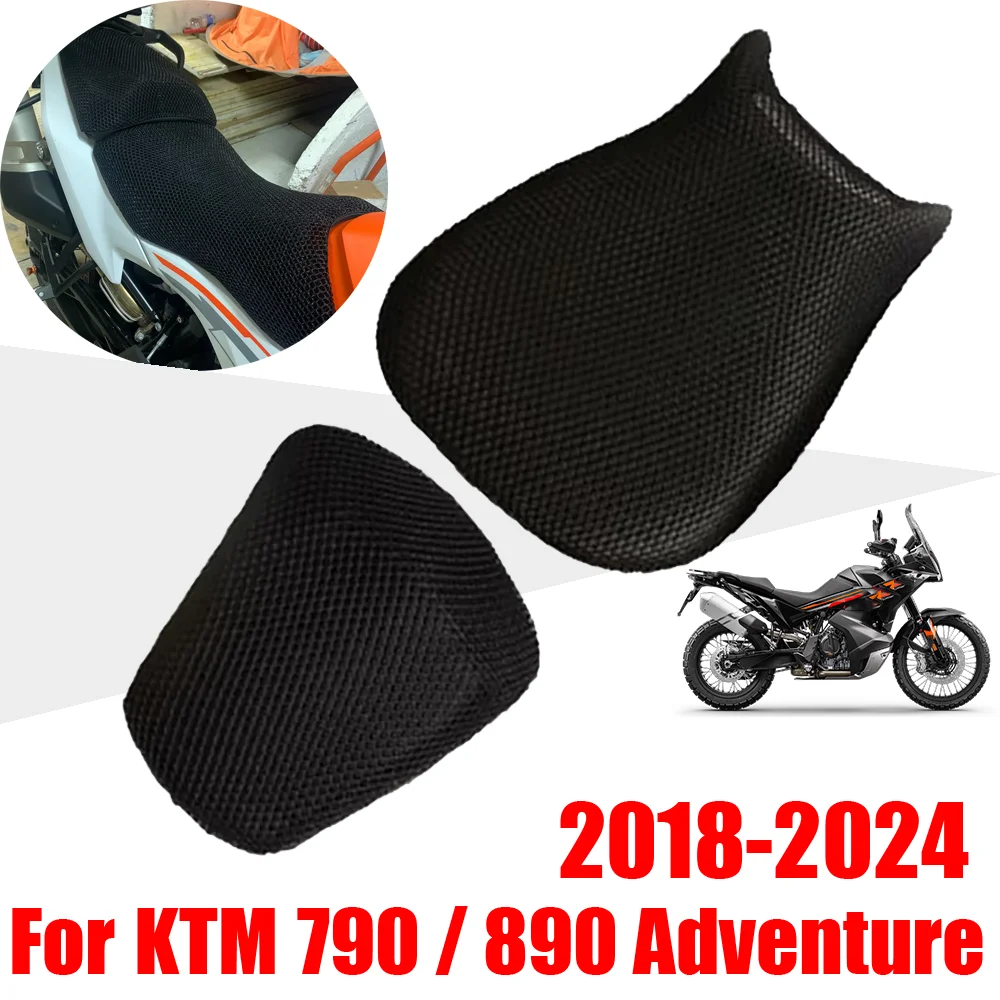 Motorcycle Seat Covers For KTM 790 Adventure 890 S ADV 790ADV-Accessories Mesh Seat Cover Heat Insulation Seat Cushion Cover Protector