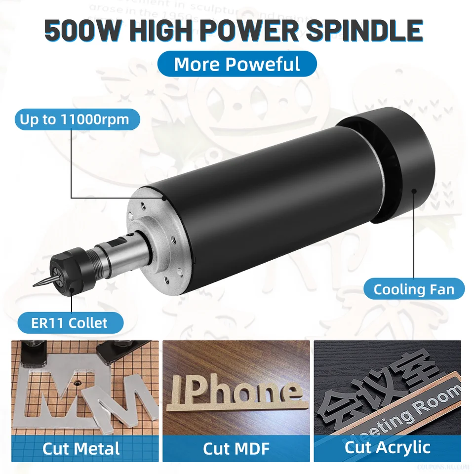 CNC 3018 pro max オール金属 500wモーター・レーザー付き・多種類