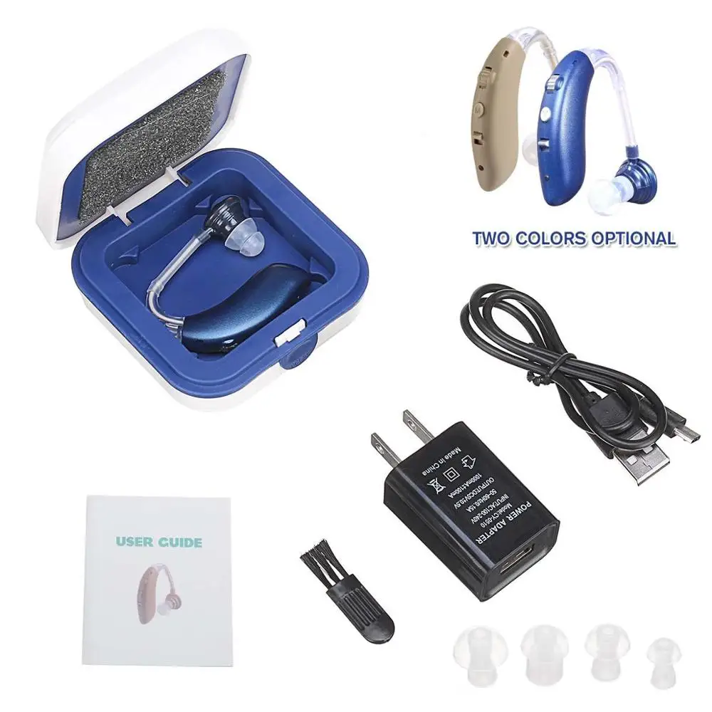 USB Wireless Bluetooth Oem In Ear USB Earphones Rechargeable with Charger Mini Personal Sound Amplifier