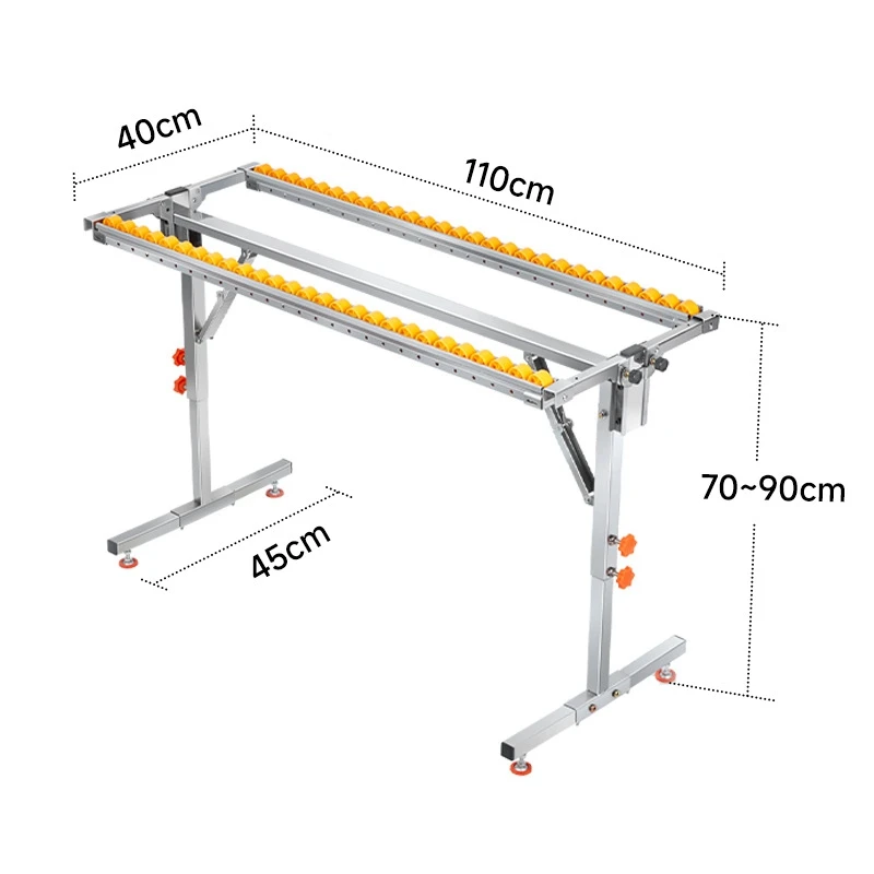 Single and double rows of miter saw table frame open board god woodworking workbench sliding rail bar support frame