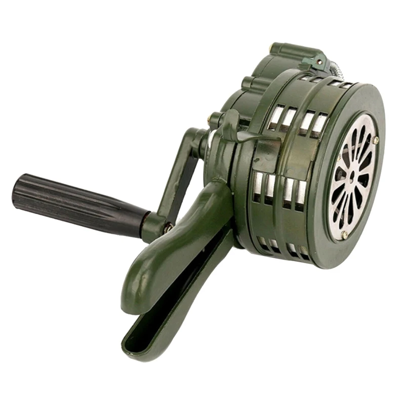 Hand Crank Alar Air Raid Horn Anual Operated Siren Horn Handheld Fire