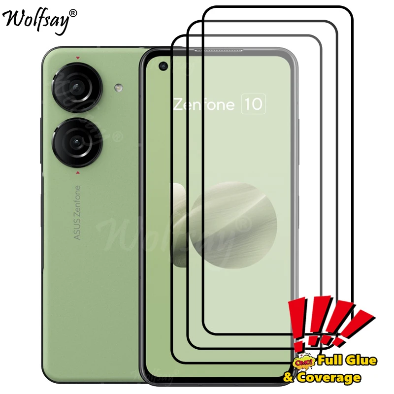 Pellicola Salvaschermo A Copertura Totale Per Asus Zenfone 10 Vetro Temperato Per Asus Zenfone 10 9 8 Flip Glass Per Asus Zenfone 10 Glass 5.92