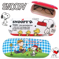 Snoopy Glasses Case Women Leather Glasses Storage Box Fashion Portable Sunglasses Box Accessories Student Eyeglasses Case 1