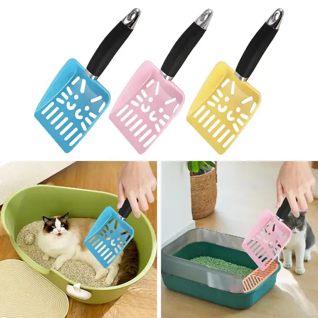 Cat Litter Scoop Household Pet Supplies Comfortable Grip for Cat Litter Box 4