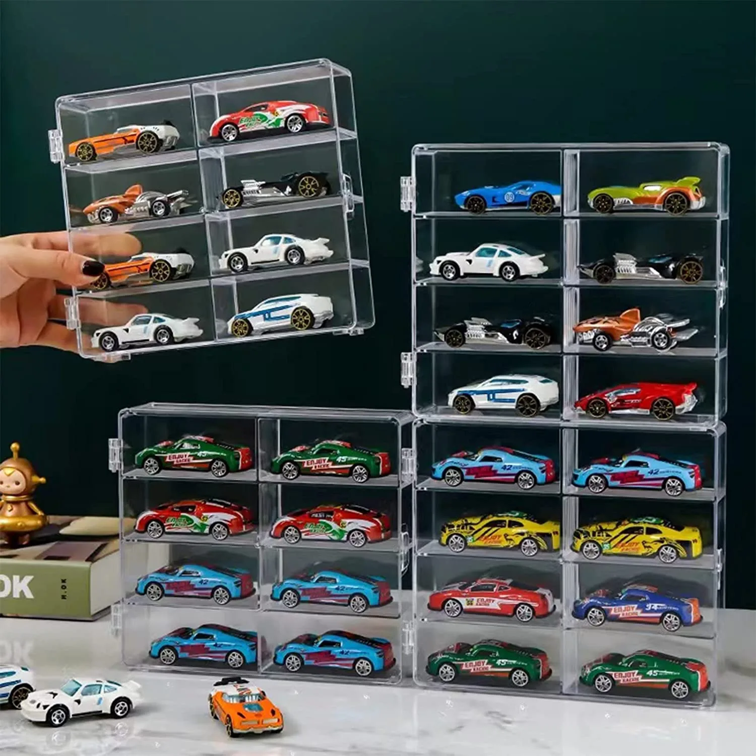 Présentoir pour voitures , Étagère de camion pour voitures Matchbox ,  Présentoir Hot Wheels , Rangement de voiture, Vitrine de voiture , Étagère  murale pour voiture jouet 1:64 , Garage à jouets -  France