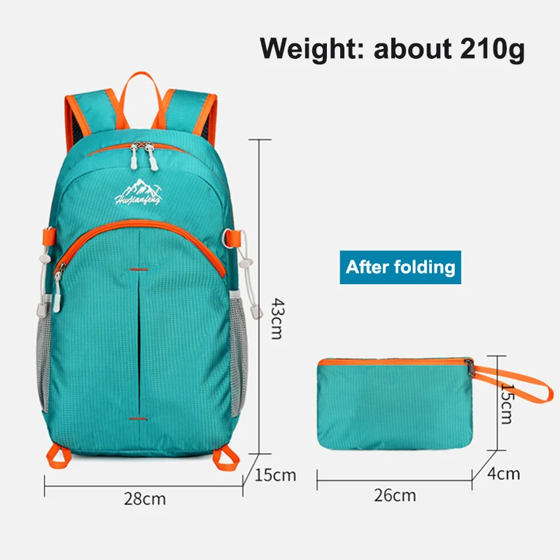 Portable Foldable Backpack Women and Men Outdoor Hiking Climbing Backpacks Lightweight Travel Bag Waterproof Cycling Backpack 5