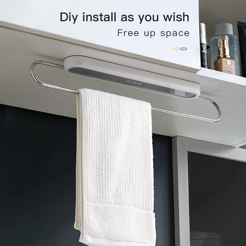Toilet Towel Rack Bath Holder Suction Wall-mounted Bathroom Shelf Free Punching Storage Rack towel rack