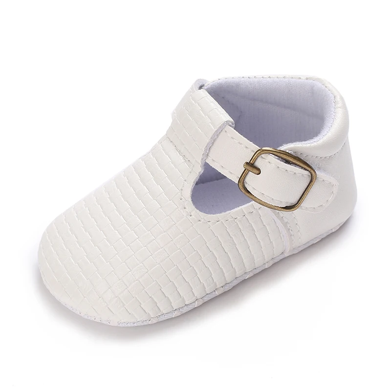 0-18M Classic Fashion Boy And Girl Flat Walking Shoes PU Soft Sole Non-slip Shoes For Newborn Babies First Walker Walking Shoes 5