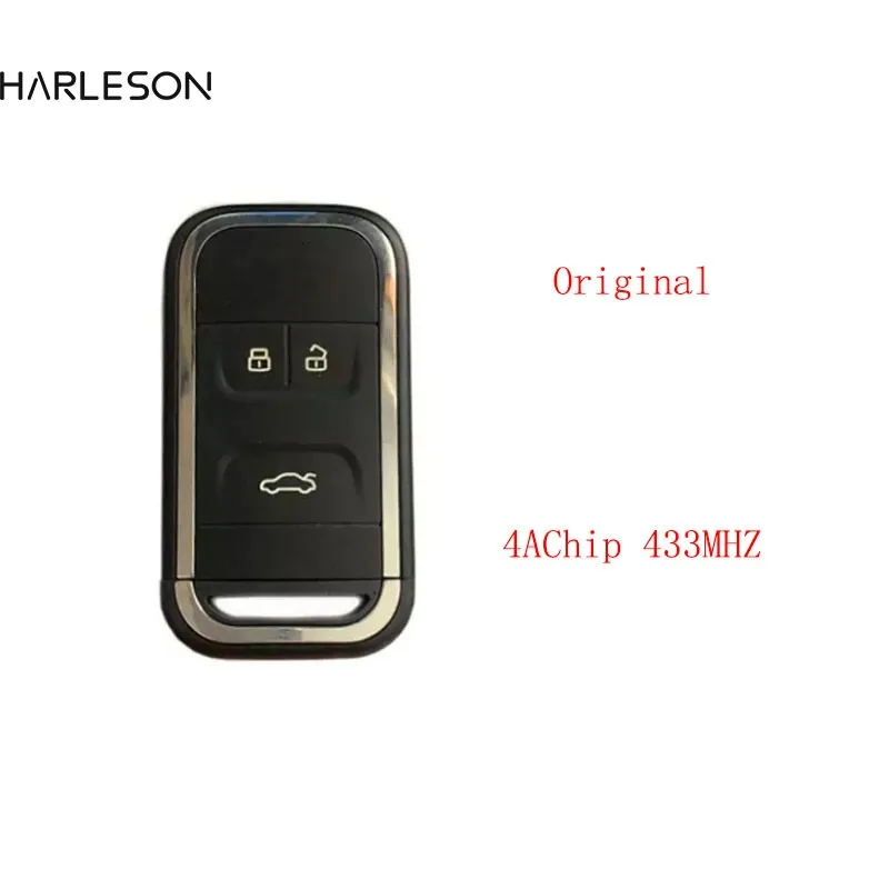 Original 3Button Car Keyless Smart Remote Key 4A Chip 433mhz for New Chery Tiggo 5 Tiggo 7 Tiggo 8 Arrizo 5 6 7  Remote Key
