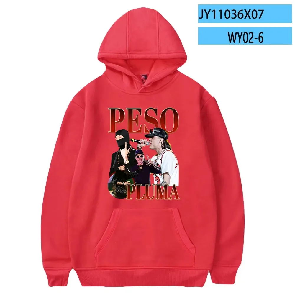 Homens e mulheres Pluma Double P Tour Merch Hoodies, sweetwear com capuz, moletom Rapper manga comprida, inverno
