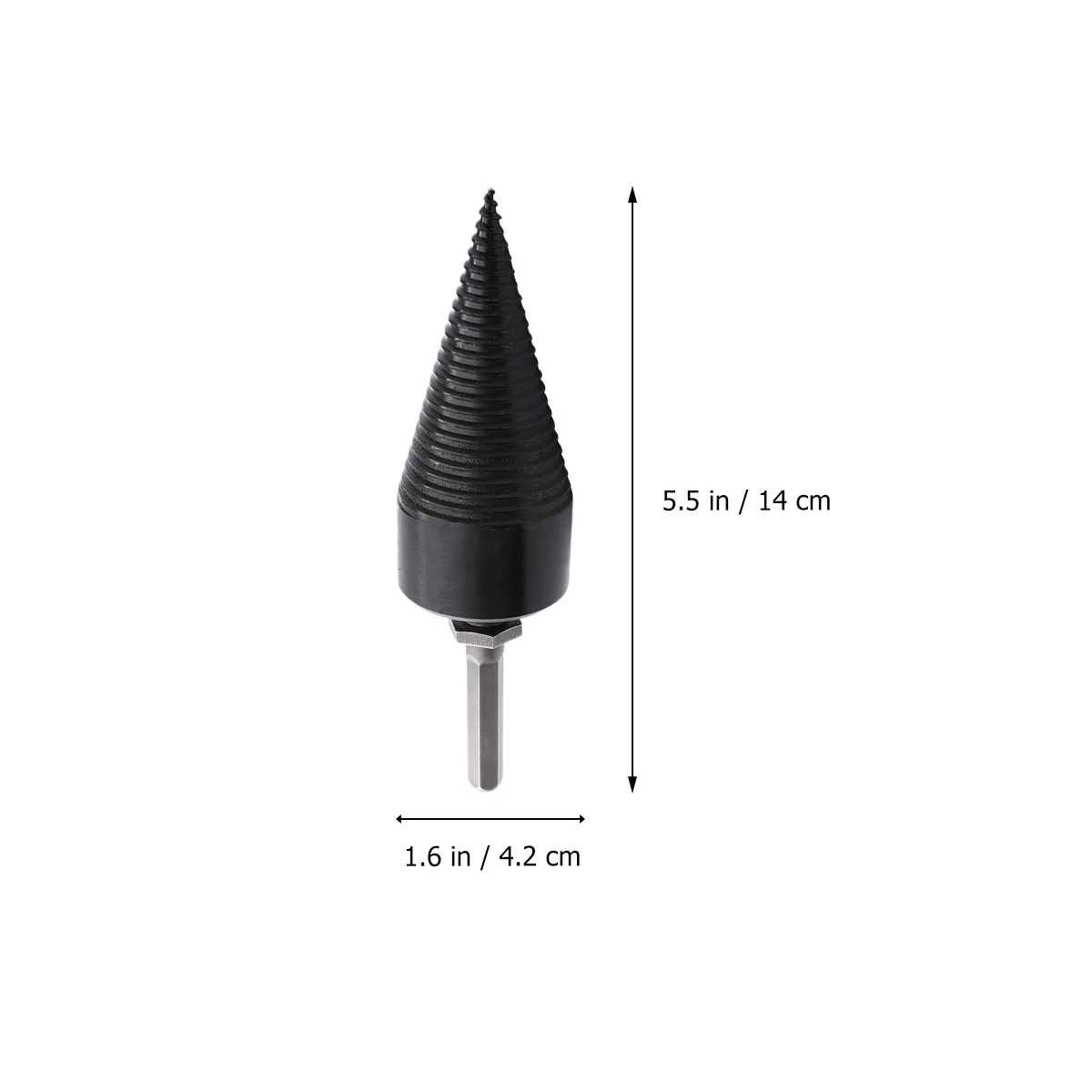 32mm Hexagonal Handle Chopping Wood Drill Firewood Drill Bit Chop Wood Splitting Tool Size S (8mm Hex Handle)