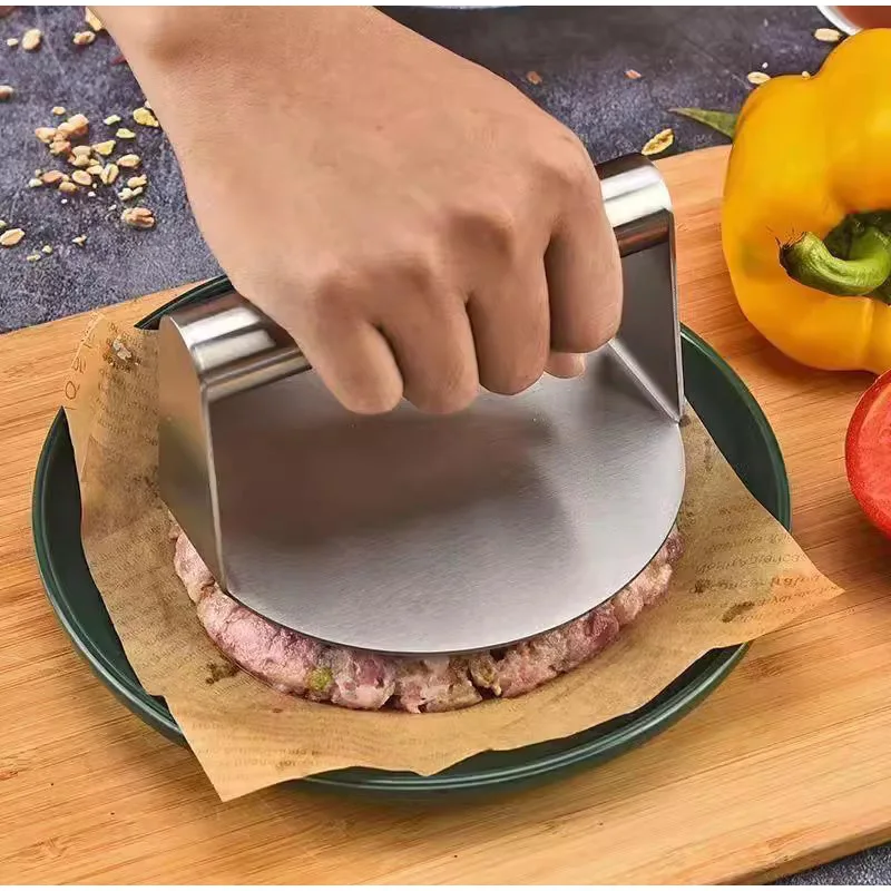 Stainless Steel Meat Pie Making Tool House Kitchen Meat Press Cake Pressing Die Hamburger Patties Meat Grinder Decompress Tool
