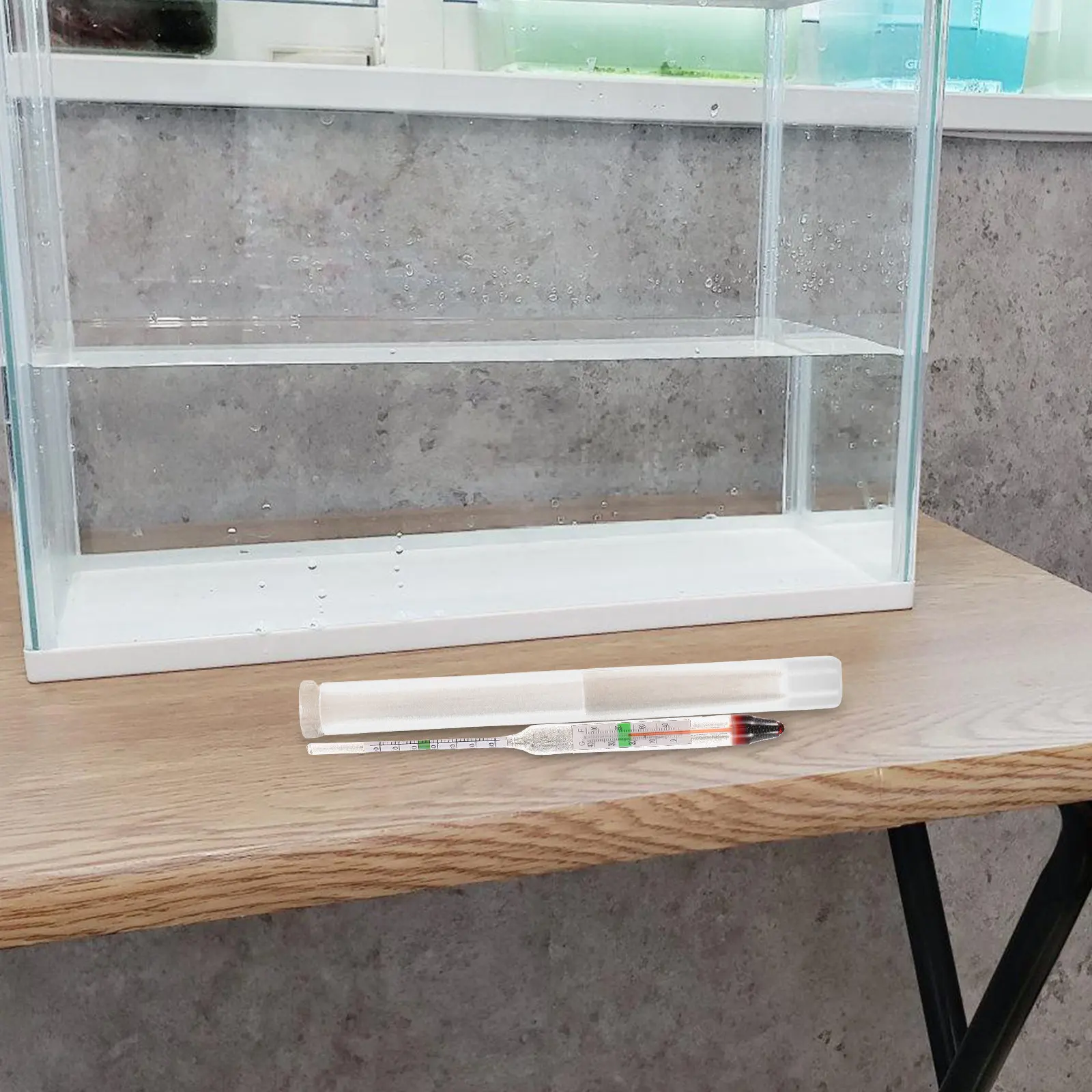 1 세트 염분도계 유리 수족관 해양 고정밀 해수 품질 테스터 물고기 탱크 농도계..