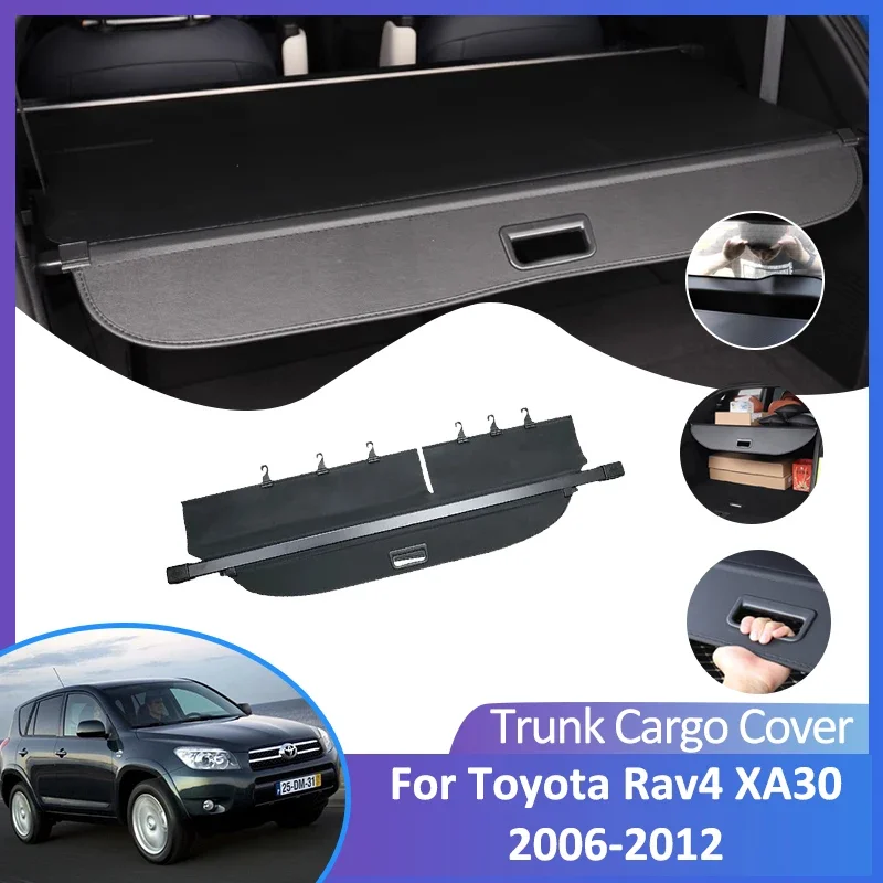 

For Toyota RAV4 XA30 30 Accessories 2006 2007 2008 2009 2010 2011 2012 Auto Rear Trunk Curtain Retractable Cargo Cover storage