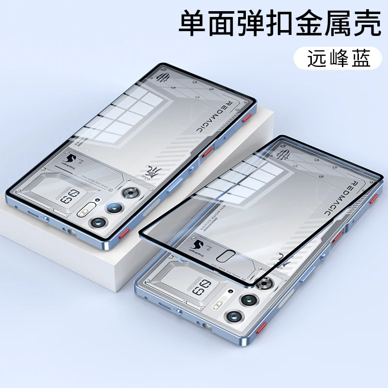 Premium Shockproof Aluminium Case with Tempered Glass & Camera Protection