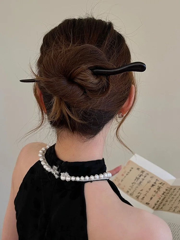 Vintage Wood Hair Sticks jewelry accessories hair accessory hair stick Pins Hairwear Hairpins Head Pins DIY Handmade Wooden Head Jewelry Hair Accessories Ornaments For Women