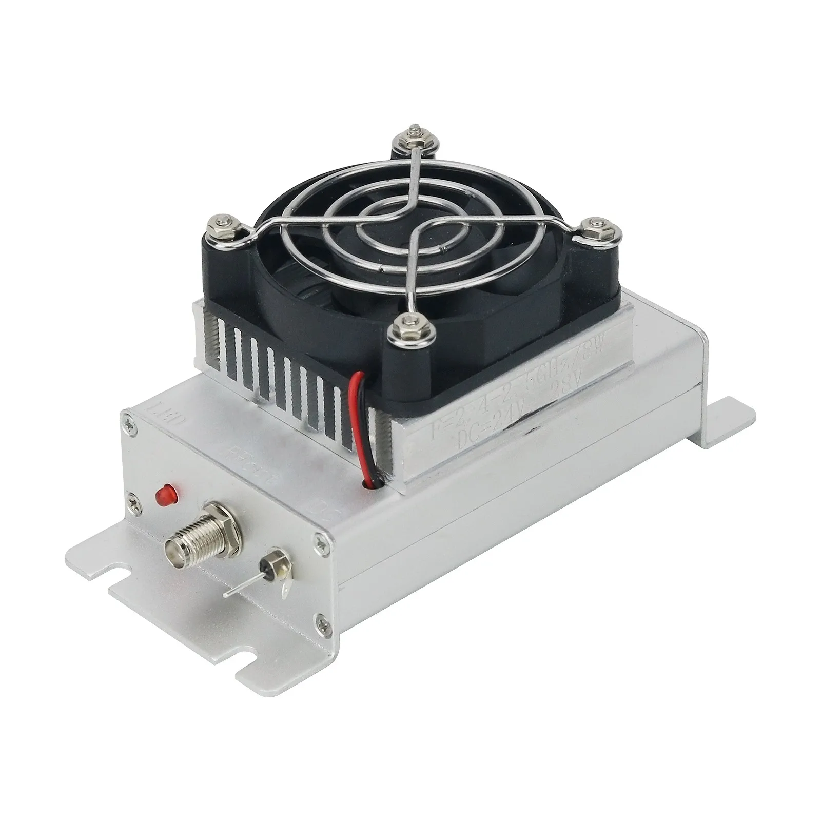 전력 증폭기 모듈 2.4GHz-2.5GHz 8W RF 모듈 50ohms 20dB 이미지 전송 향상을 위한 고이득 SMA 암 커넥터