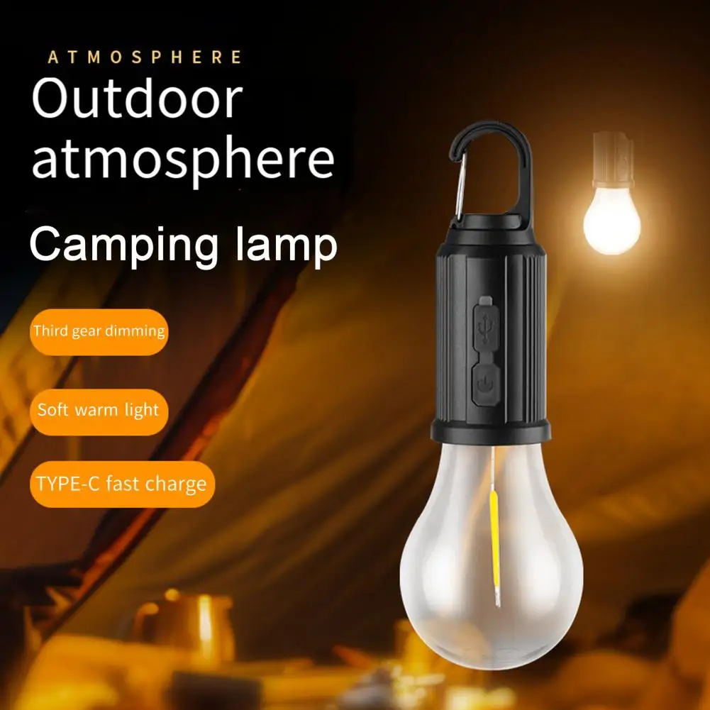 Solar Powered Camping Light Waterproof Flicker Free Tent Lamp Solar Power Emergency Light Bright LED Lantern Outdoor Tools