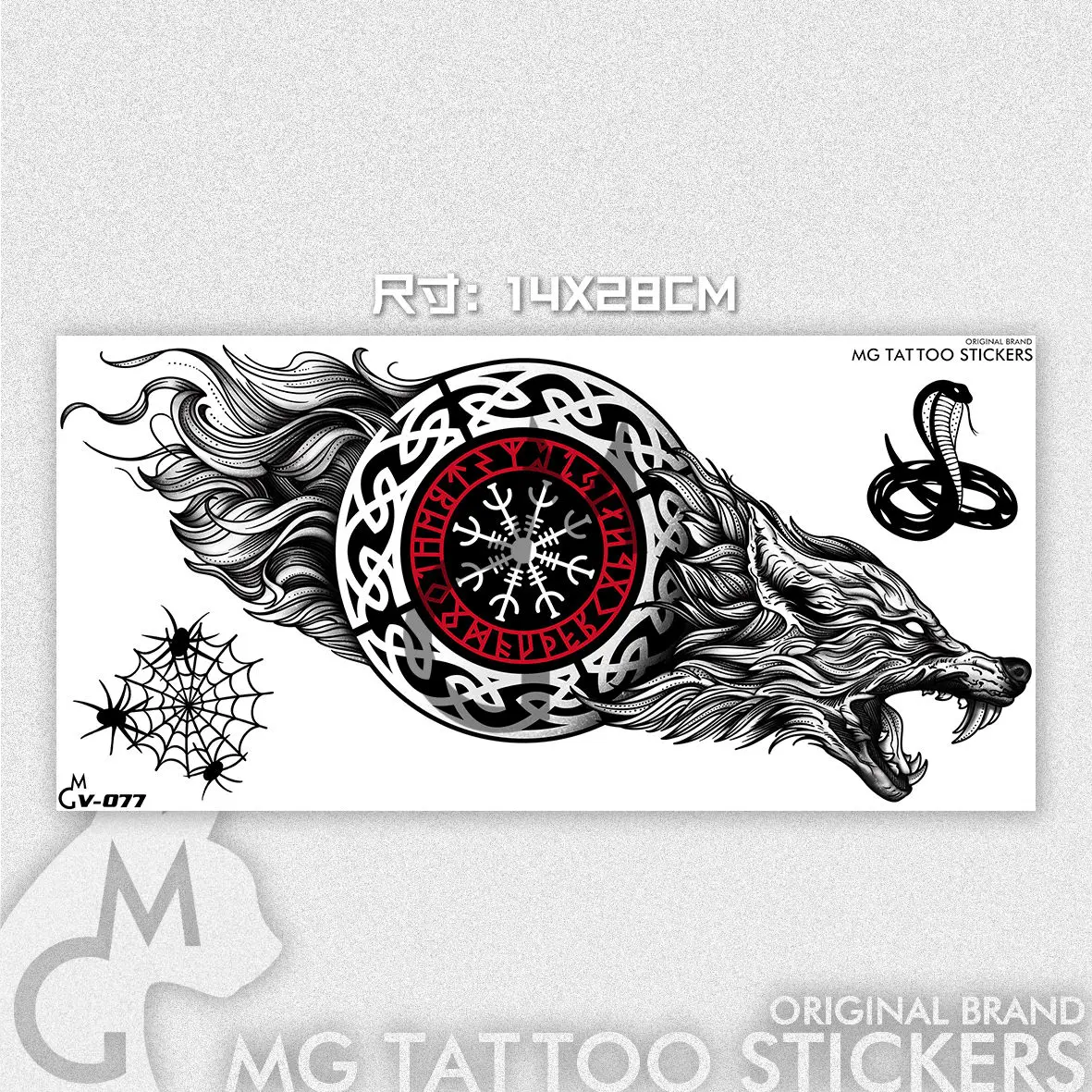 Tatuagem Lobo Viking: O Símbolo de Força e Mistério na Cultura dos Tatuagens, image size:1181x1181