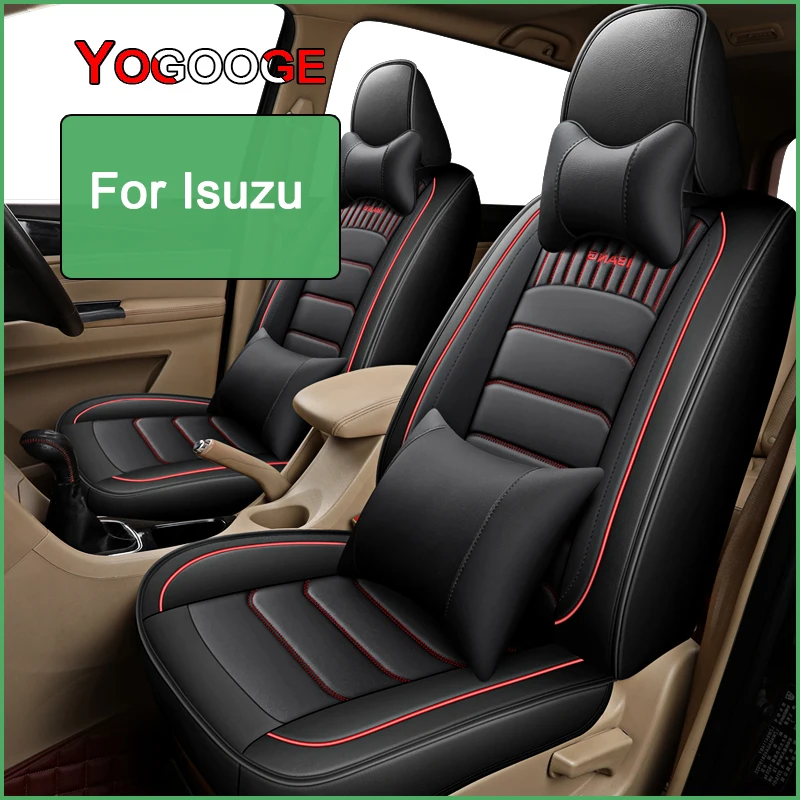 YOGOOGE Car Seat Cover For Isuzu D MAX MU MU7 MU X N Rodeo Trooper TF