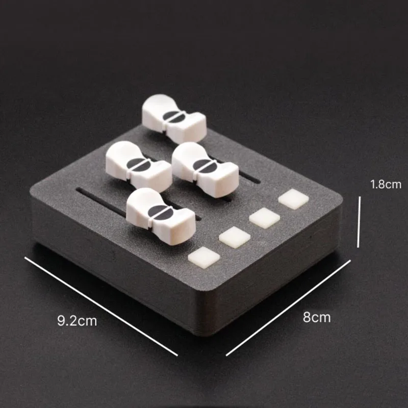 EM-PO2 MIDI Controller – 4 Faders + 4 Buttons for Digital Audio Workstation Music Production & Streaming Control