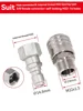 3/8 self-locking quick insertion 304 stainless steel quick connector bearing anti winding M22 Green Field Yili conversion quick 2