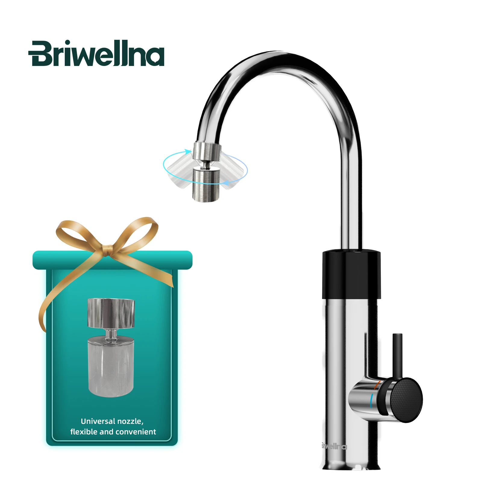 Briwellna صنبور الماء الساخن الفوري 220 فولت صنبور...