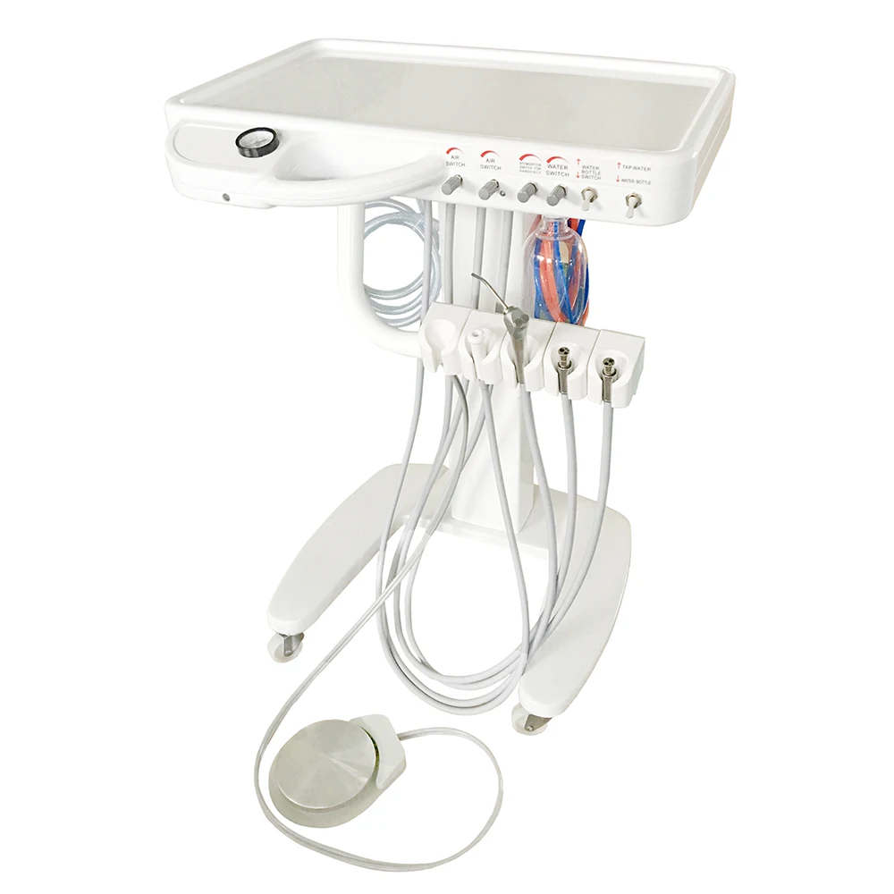 Movable Dentist Portable Dental cart Treatment Unit with Aluminum Tripod