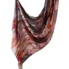 Elegant Watercolour Woven Hijab Scarf Breathable Cotton Modal Print Islam Scarf Light Weight Soft Women Sunscreen Shawl Party