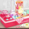 Children's Simulated Dishwasher Circulating Water Spray Basin Gift Plastic Toy Kitchenware Cooking Dishes Stove Hob Boiler Pot 3
