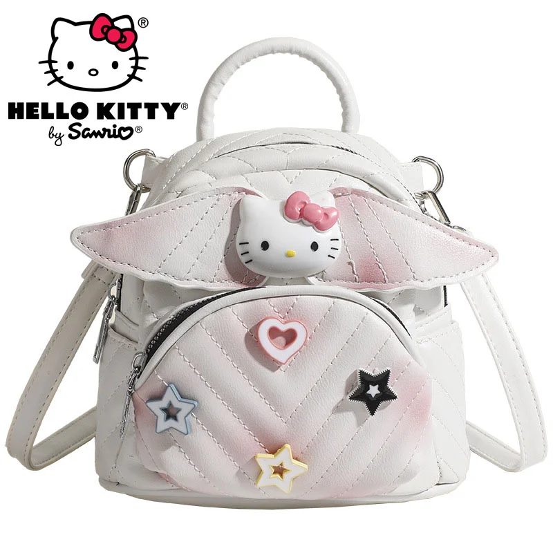 

2023 New Sanrio Hello Kitty Cartoon Backpack Handbag Anime Kawaii Cute Casual Versatile Backpacks for Women Girls Children Gifts