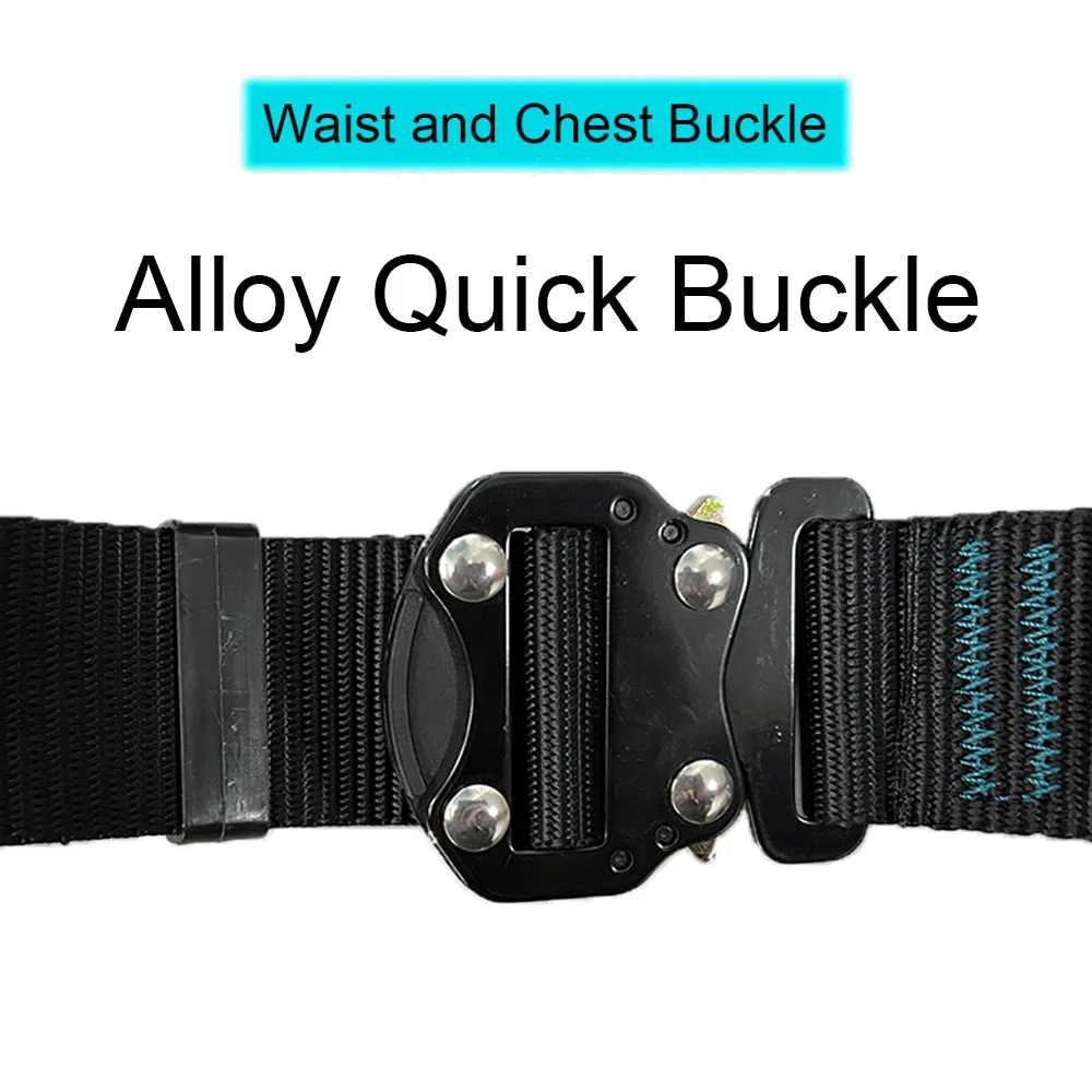 Three Point Work Safety Belt High-altitude Full Body Harness Safety Rope  Hook Rock Climbing Electrician Construction Equipment - AliExpress