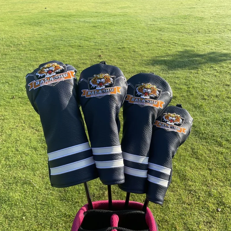 

Новинка, чехол с милым тигром для клюшки гольф-клуба #135 UT для водителя, гибридный Деревянный чехол для клюшки, искусственные водонепроницаемые чехлы унисекс