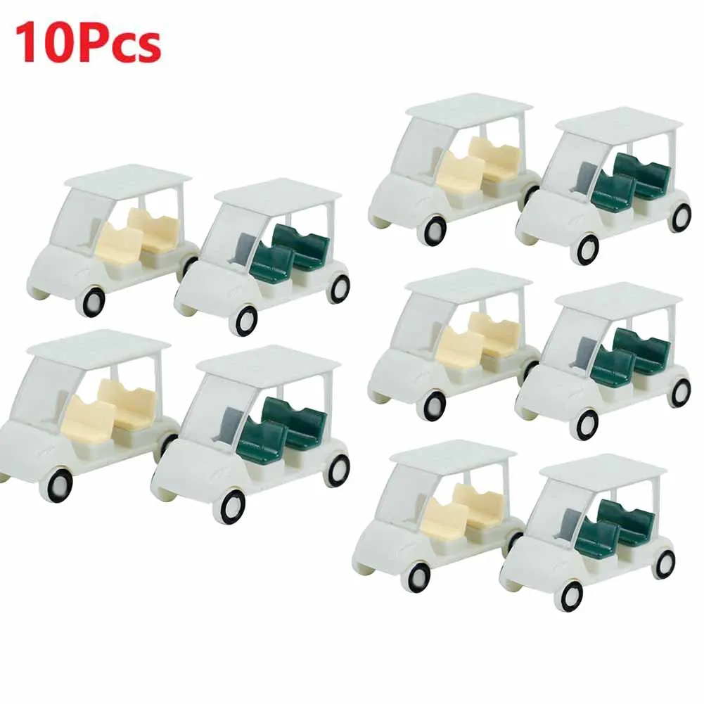 

10pcs Car Model Golf Cart Model Model Railway Sand Table Model Craft Ornament For Building Layout Photography Props Decoration