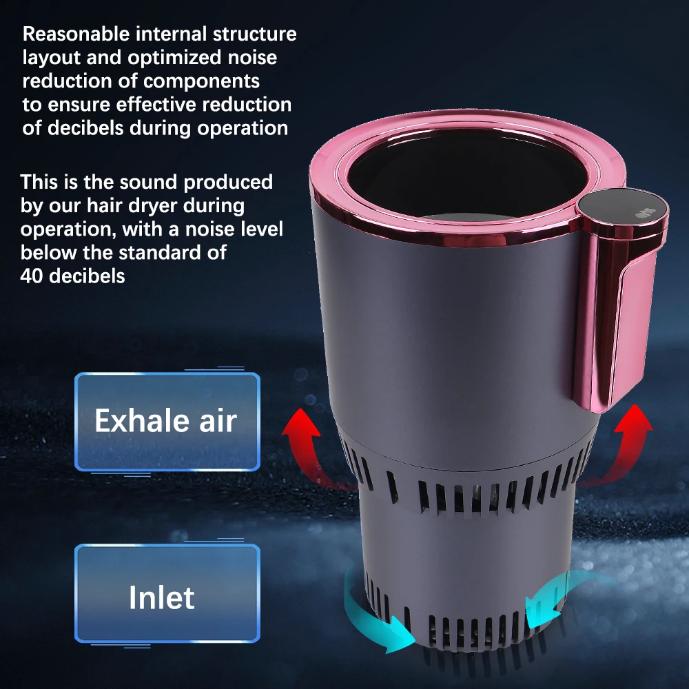 물 보온병 차량용 냉온 컵홀더 보온 DC 12V 온도 표시 냉장 주전자 스마트 컵