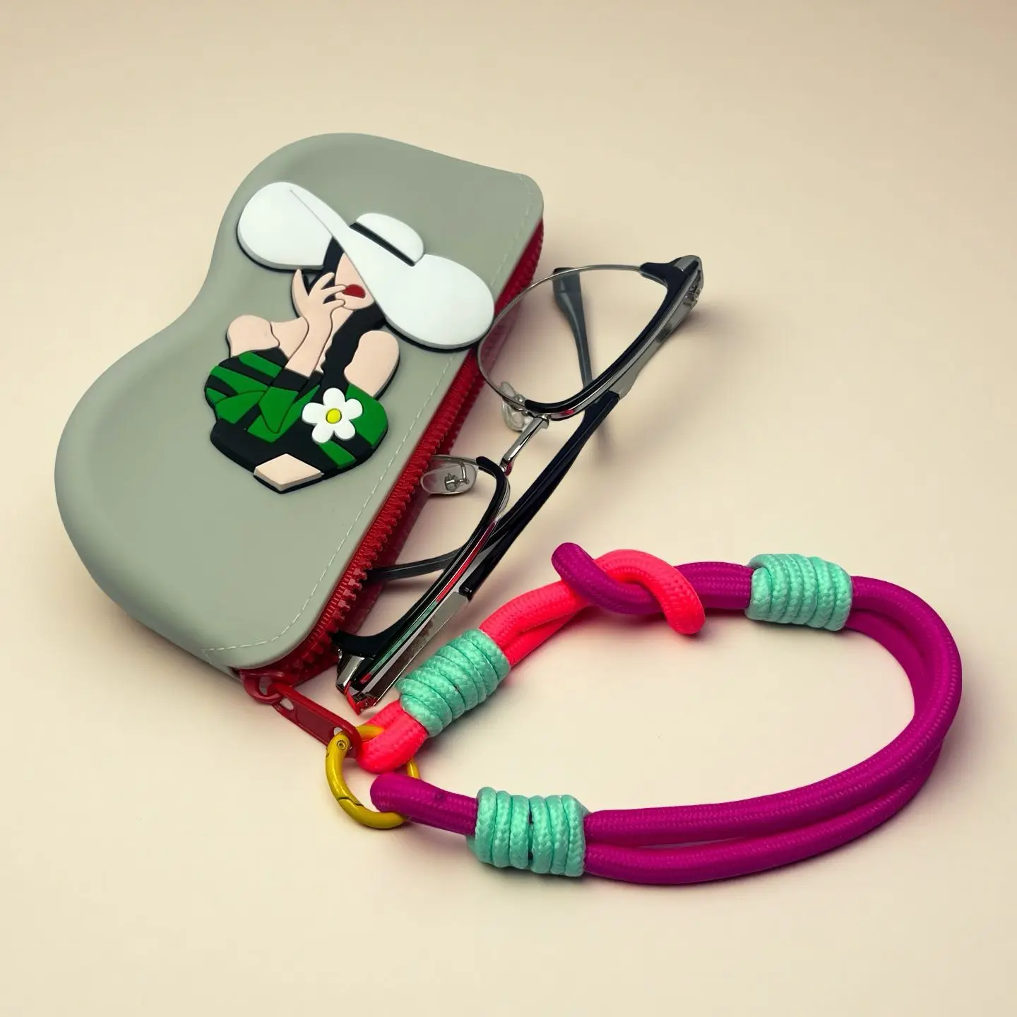 New 1Pcs Portable Multifunctional Glasses Bag Waterproof Dustproof Coin Purse Silicone Small Items Bags Glasses Case For Travel