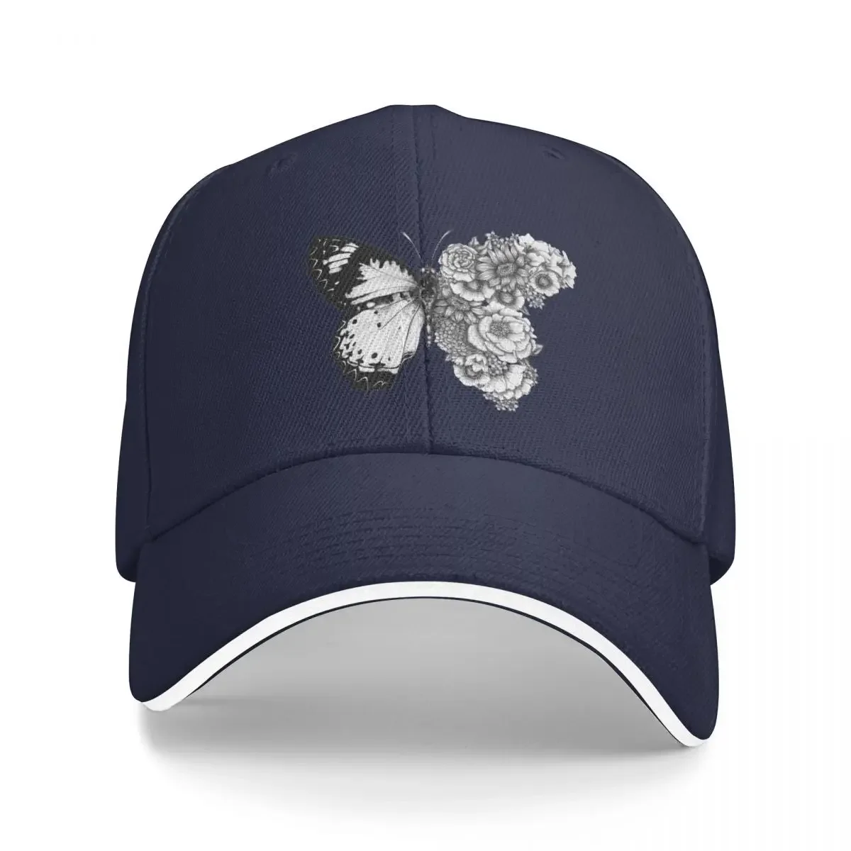 

Butterfly in Bloom Baseball Cap New Hat Big Size Hat Cosplay Hat Man Luxury Hats For Women Men'S