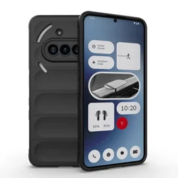Liquid Silicone Fashion Classic Non - Slip Protective Bumper Case for Nothing Phone (3a) (HD - black)