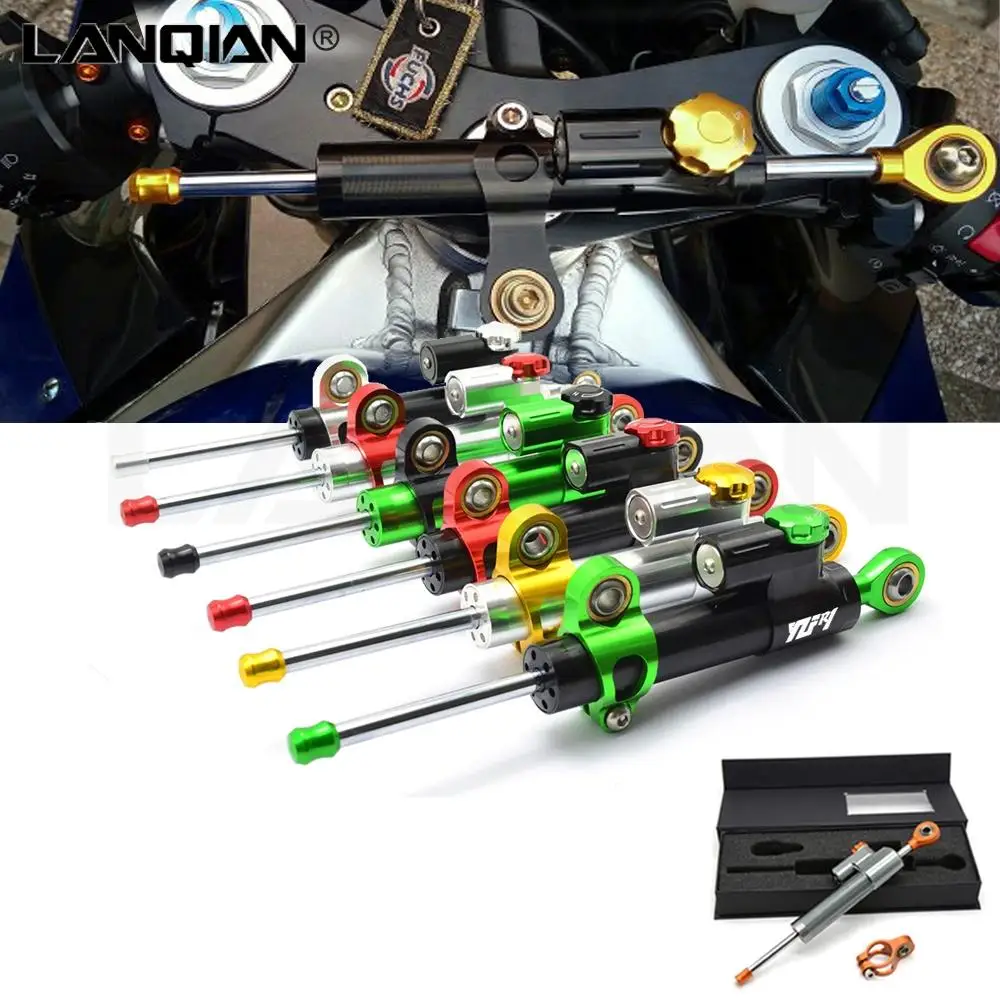 

Motorcycle Damper Steering Stabilize Safety Control For YAMAHA YZF R1 1999-2018 2003 2004 2005 2006 2007 2008 2009 2010 2011