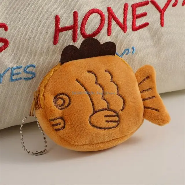 Monedero de pescado de peluche Emoape
