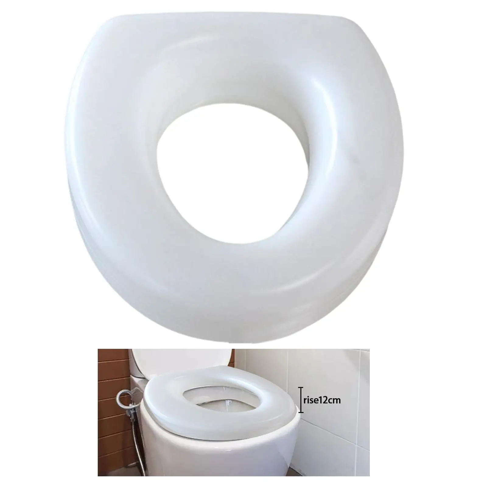 Raised Toilet Seat Assist Device for Assistance Bending or Sitting Durable