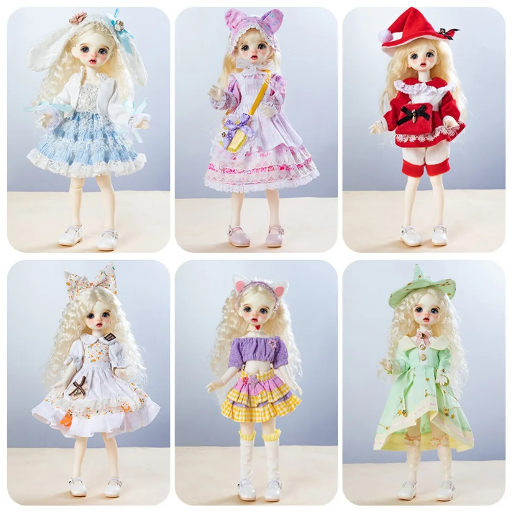 

Fashion 30cm Doll Dress Set 1/6 Bjd Doll Outfit Changing Clothe Dress Uniform Accessories Girls Toy Gift