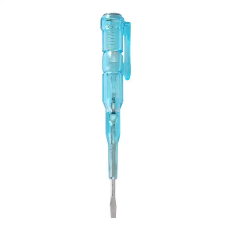 1PC 100-500V 전압 감지기 전기 탐침 전기 경고 테스터 볼트 테스트 펜 플라스틱 손잡이 드라이버 가정용 전기 도구